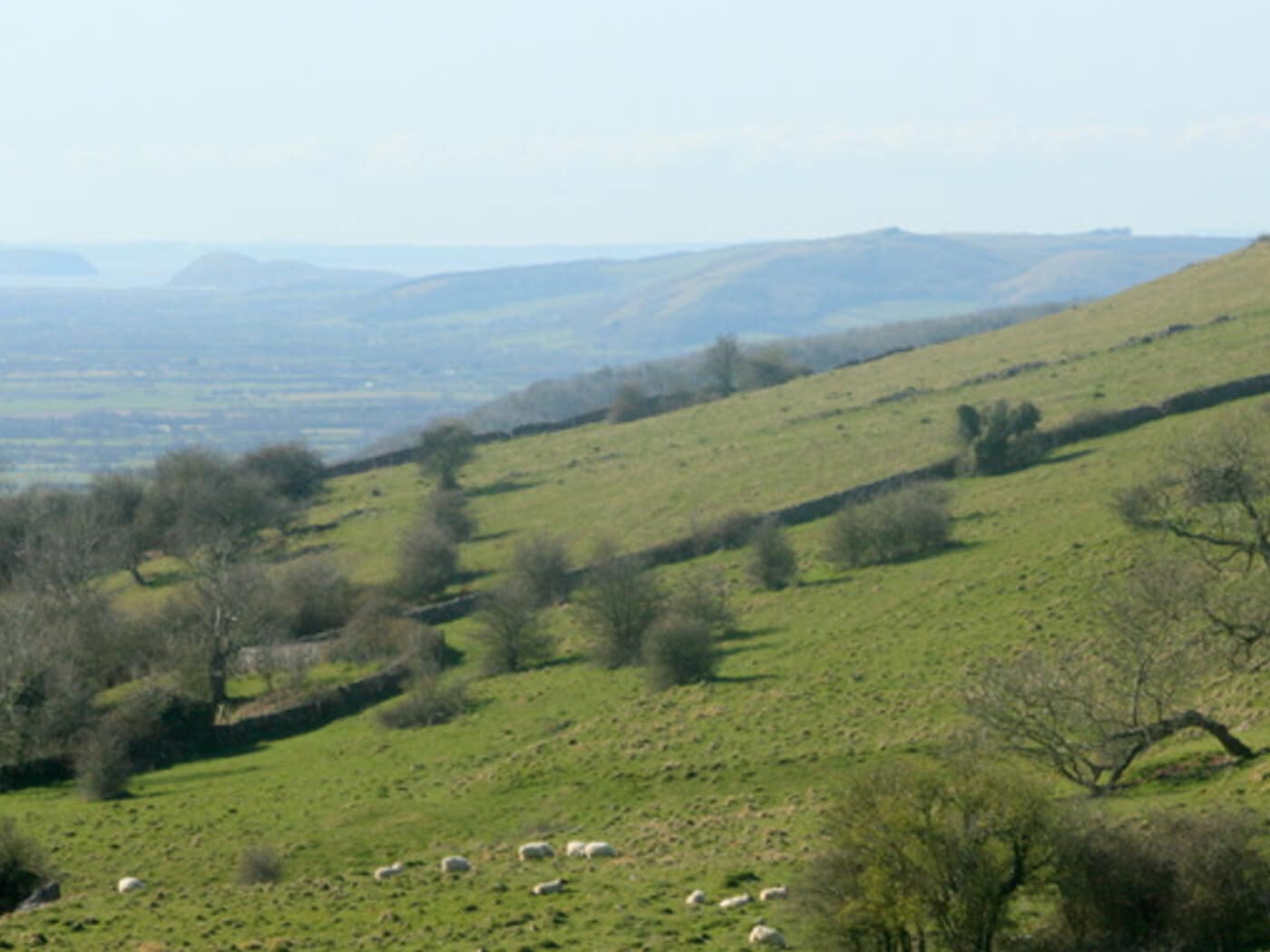The Mendip Hills near Crook Peak, one of the best walks near Weston-super-Mare
