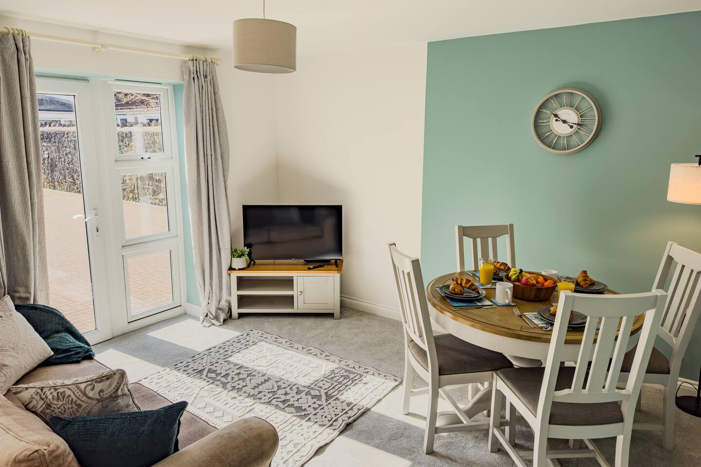 Living room of a Modern Seaside Flat in Weston-super-Mare