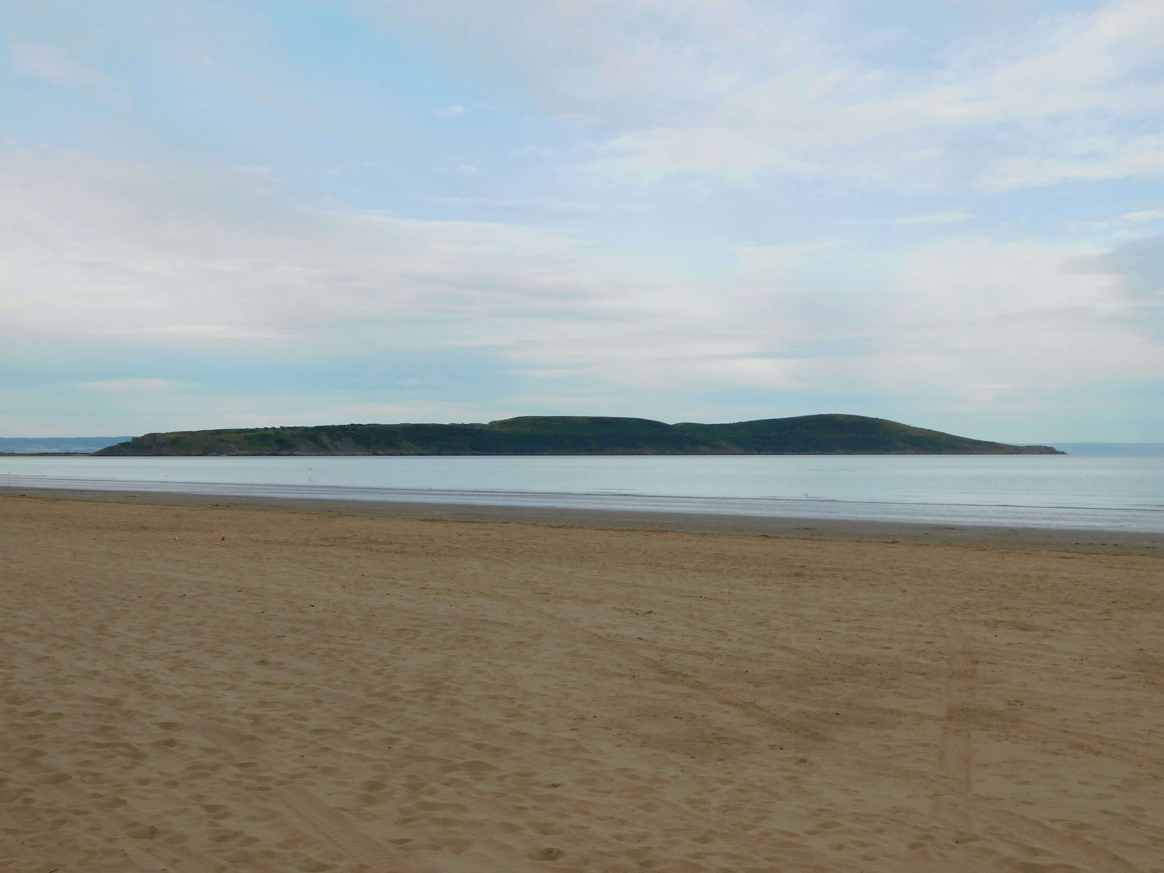 Quiet Beach in Winter near Weston-super-Mare